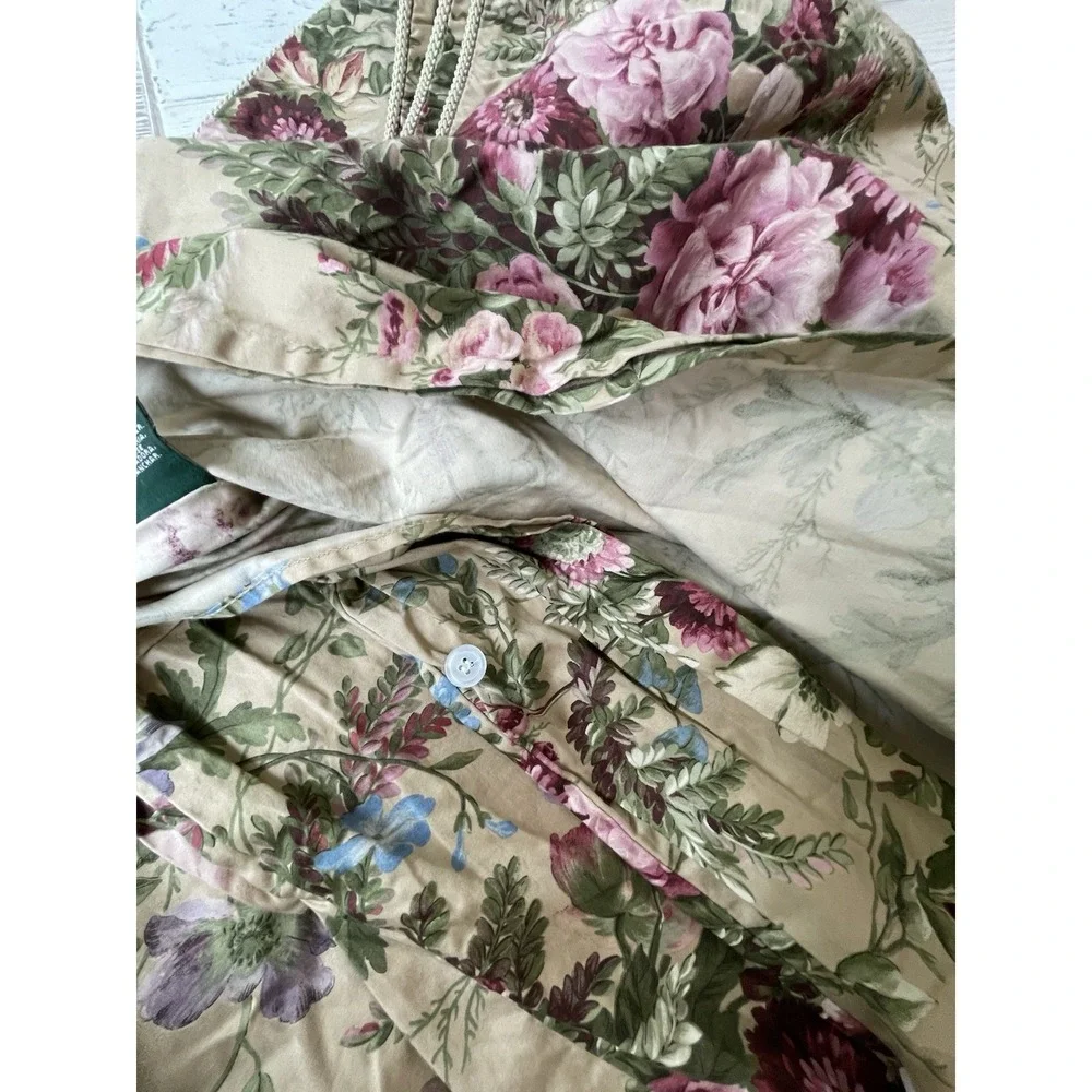 Vintage Ralph Lauren Adriana Romantic Floral Full/Queen Duvet Comforter Cover
